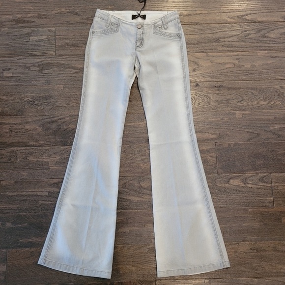 Roberto cavalli grey flared bell bottoms jeans new never worn - Picture 13 of 16